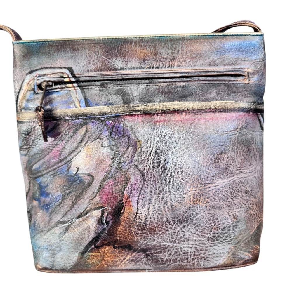 Jane Yoo wearable art shoulder bag artsy artisan artist Stylish Women's handbag - Picture 6 of 11
